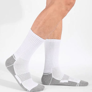 White Crew <b>Socks</b> With Yellow Stripes Breathable Cotton Adult Basketball Sports <b>Socks</b> Summer Regular Fit - Product Image 6