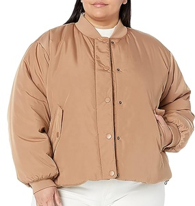 Kapalı düğmeler ile 2023 kadın Letterman kışlık ceketler yamalar toptan fiyat ile fabrika kaynağı uzun dış giyim - Product Image 6