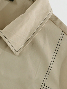 Chándal de poliéster personalizado para hombre con cremallera completa, chaqueta con puños elásticos y capucha, fabricante mayorista, impermeable, tipo cortavientos. - Product Image 5