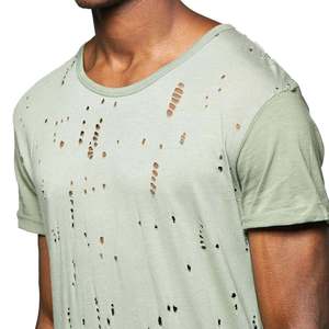T-shirt décontracté uni en satin 100% coton 150 g/m² avec logo brodé personnalisé - Product Image 5