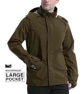 <b>Men</b> <b>Soft</b> <b>Shell</b> <b>Jacket</b> Windbreaker Hooded Fleece Waterproof <b>Men's</b> Hooded Rain Coat Softshell <b>Jackets</b> - Product Image 4