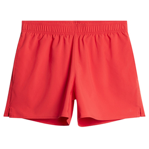 Shorts de sport décontractés pour homme en tissu Oxford tricoté 220g 100% coton, taille mi-haute à cordon de serrage, respirants avec empiècements en maille, personnalisables, pour la gym et l'été - Product Image 3