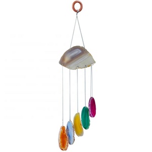 Cuentas de ágata natural coloridas para decoración del hogar, carillones de viento para decoración de Navidad, artes y artesanías - Product Image 4