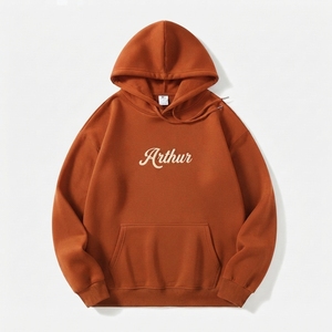 Premium Men's Oversized Fleece Hoodie Pullover Custom Logo Streetwear Sweatshirt Eco-Friendly Heavyweight 400g Cotton <b>Blend</b> - Product Image 6