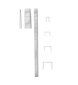 Couteaux et gouges nasales Cottle, instruments chirurgicaux manuels pour utilisation en salle d'opération - Product Image 2