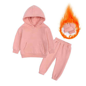 Conjunto Deportivo de Felpa Premium para Niños 2026, Sudadera con Capucha y Pantalones Deportivos para Niños y Niñas, Ropa Deportiva Abrigada para Invierno HD - Product Image 4