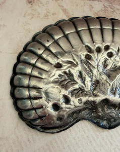 Plateau en forme de coquille en argent antique, sculpté botaniquement, en métal, pour bijoux et objets, fournisseur de décoration d'intérieur de luxe, directement de l'usine - Product Image 5