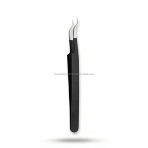 Pinzas Antiestáticas de Precisión Personalizables, Pinzas de Punta Fina de Acero de Alta Calidad para Extensión de Pestañas, Uso en Salón - Product Image 1