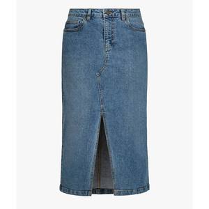 Nouvelles jupes midi en jean tendance 2026 pour femmes, avec fermeture personnalisée, teintes unies et respirantes - Product Image 1