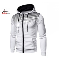 Survêtement de sport pour hommes, 2 pièces, ensemble imprimé à capuche, avec fermeture éclair, veste et pantalon, pour le sport, 2020