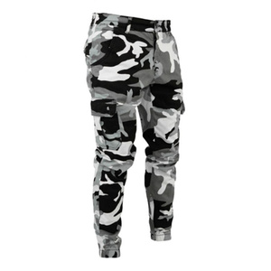 Pantalones Cargo Slim Fit para Hombre, Estampado de Camuflaje, Mezclilla de Algodón, Estilo Casual, para Otoño - Product Image 3