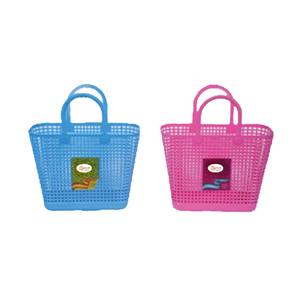 ตะกร้าช้อปปิ้งพลาสติกทรงสี่เหลี่ยมสำหรับใส่อาหาร ยี่ห้อ Buyer Brand คุณภาพเกรดอาหาร พร้อมหูหิ้วอเนกประสงค์ ดีไซน์ทันสมัย สีสันปรับแต่งได้ สำหรับซูเปอร์มาร์เก็ต - Product Image 2