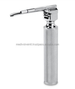 ชุดเครื่องมือตรวจกล่องเสียงสัตว์เลี้ยง Medivolve MI-600103 สีเงิน พร้อมไฟ LED Miller Laryngoscope แบบ 4 ใบมีดตรง ได้รับการรับรองมาตรฐาน CE อุปกรณ์วินิจฉัยสัตว์ที่ทนทาน - Product Image 4