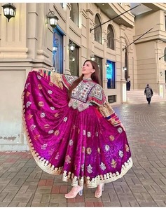 Robe afghane Kuchi à manches longues en dentelle brodée de haute qualité Guldozi, personnalisable pour femmes, service OEM, faible MOQ - Product Image 3