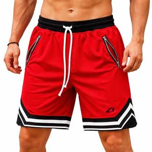 Pantalones Cortos Cargo de Algodón Desgastado para Hombre, Estilo Urbano, para Gimnasio y Entrenamiento, con Bolsillos Utilitarios con Cremallera, Cintura con Cordón Ajustable, Marca Privada - Product Image 5