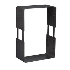 Soporte para leña de hierro de alta resistencia, hecho a mano, para almacenamiento de leña en exteriores, tamaño y forma personalizables, el más vendido. - Product Image 4