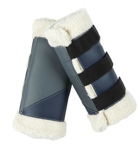 Wool <b>Fleece</b> Horse Equipment Equestrian Riding Brushing Tendon Horse <b>Boots</b> Horse Care Fur Brushing <b>Boot</b> - Product Image 3