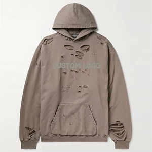 เสื้อฮู้ดดี้ทรงหลวมแบบดรอปโชว์เดอร์ สไตล์ลำลอง ผ้าหนา สำหรับผู้ชาย - Product Image 3