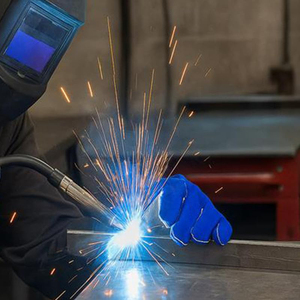 Guantes de seguridad para soldadura de cuero vacuno de grado industrial, más gruesos, con protección térmica para soldadura por arco, metalurgia, ignífugos - Product Image 5