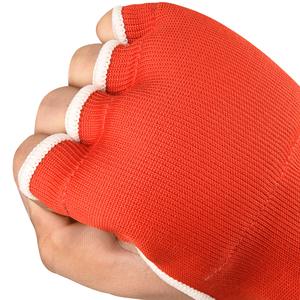 Bandage de boxe élastique rouge avec fermeture auto-agrippante, équipement de protection respirant pour adultes, style standard unisexe - Product Image 3