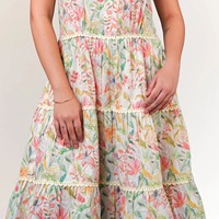 Robe Courte Fleurie en Coton Tissé 100% pour Femme, Qualité Supérieure, Coupe Ajustée, Respirante, Écologique, Style Vintage, Coupe Trapèze, Idéale pour les Fêtes (ODM)