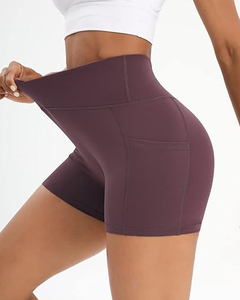 Nouveaux shorts de yoga personnalisés pour femmes, très demandés, respirants et à séchage rapide, avec motifs tendance, haute qualité, vente en gros, faible MOQ - Product Image 5