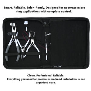 Kit d'outils pour extensions de cheveux Microlink et Tape In avec pince à micro-anneaux, pince à fusion, coupe-fil et pince de sectionnement - Product Image 5