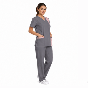 Uniforme médical personnalisé en coton et polyester, respirant et à séchage rapide, pour femmes, vêtements de travail pour le secteur de la santé, infirmières, médecins, cliniques - Product Image 4