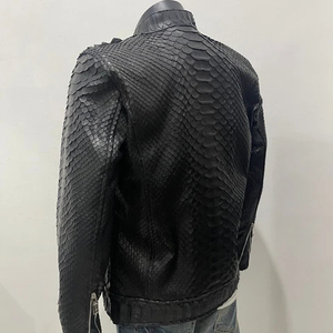 Wholesale Unisex for Leather Double Face Canvas <b>Jacket</b> Winter Genuine Cowhide Breathable Waterproof Casual Turn-down - Product Image 4
