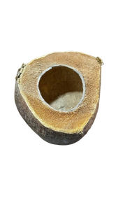 Contenedor de Agua de Coco para Perros, Gatos y Pájaros, Hecho de Cáscara de Coco 100% Natural con Piel, Libre de Químicos, Calidad Premium - Product Image 4