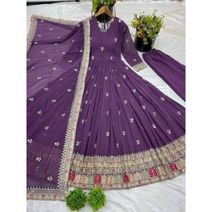 Vestido de fiesta de diseñador con vestido elegante y Dupatta - Product Image 5