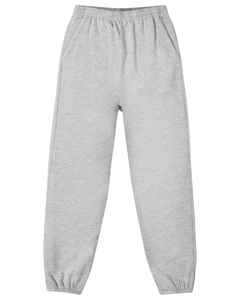 Pantalones Harem de Forro Polar Gris Claro para Mujer, Corte Holgado, Casuales, Cintura Elástica, Largos, con Bolsillos - Product Image 3