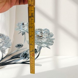 Candelabro de Cristal de Alta Calidad con Base de Metal para Decoración del Hogar - Product Image 4