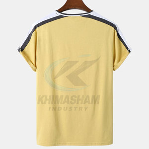 เสื้อยืดผู้ชายทรงหลวมสบายๆ ผ้าโพลีเอสเตอร์/คอตตอน แห้งเร็ว ระบายอากาศดี เป็นมิตรกับสิ่งแวดล้อม คุณภาพสูง 220 กรัม ปรับแต่งได้ คอกลม สีพื้น - Product Image 2