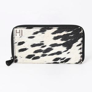 Cartera Bifold de Cuero Vacuno de Lujo con Borla, Cierre de Cremallera, Bloqueo RFID y Diseño Floral Vintage - Product Image 4