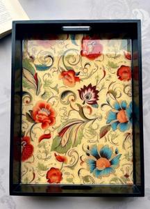 Bandeja de Madera Impresa Romántica para Regalo de Aniversario, Bandeja de Madera Impresa para Decoración de Ocasiones Especiales, Suministro de Platos para Servir al por Mayor - Product Image 2