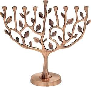 Menorah de 9 brazos con acabado plateado para villas, sinagogas, templos, iluminación de mesa, uso decorativo, candelabro de Hanukkah. - Product Image 3