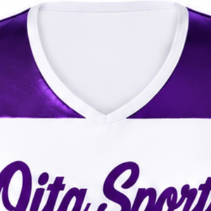 Maillot de cheerleading sans manches sublimé blanc et violet, tenue de sport athlétique pour l'entraînement et la compétition - Product Image 5