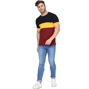 T-shirt unisexe personnalisé de haute qualité 100% coton premium, logo personnalisé, t-shirts à col rond pour hommes - Product Image 4