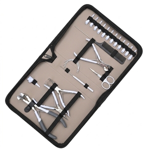 Kit Premium de Instalación y Mantenimiento de Extensiones de Cabello, Alicates para Micro Anillas, Herramienta de Prensado de Micro Perlas, Alicates de Corte, Pinzas para Cabello - Product Image 1