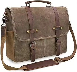 Shoulder Bag Waterproof Vintage Genuine <b>Canvas</b> Messenger Bag Fashion <b>Backpack</b> Business Bag <b>Backpack</b> - Product Image 2