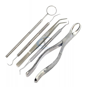 Kit d'instruments chirurgicaux dentaires manuels en acier inoxydable de haute qualité, certifié CE, classe I - Product Image 1