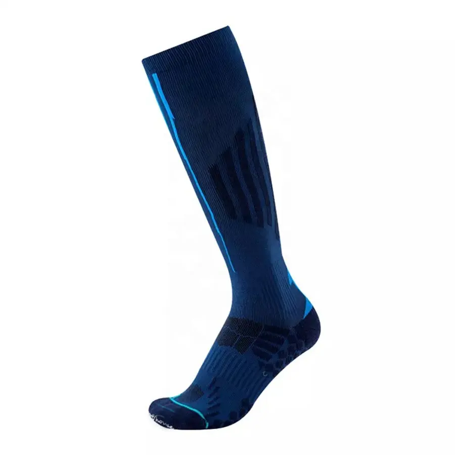 Brothock-medias de compresión médicas para mujer, calcetines largos deportivos de presión para ciclismo, con cremallera, soporte profesional para piernas, calcetines gruesos