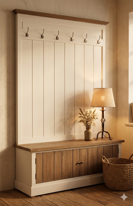 Gabinete Viona de Madera Maciza Hecho a Mano, Estilo Japandi, Ecológico, Duradero, Acabado Natural, Solución de Almacenamiento Compacta - Product Image 3