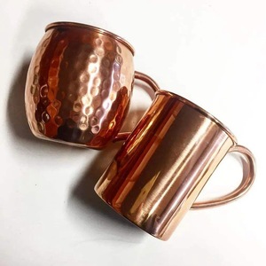 Mug Moscow Mule Classique en Cuivre Pur Martelé, Fait Main, Réutilisable avec Poignée, ILAHI's ICOCM-13541, Pour Usage Domestique et Fêtes - Product Image 3