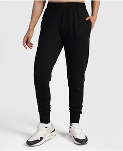 Pantalones Jogger Unisex Personalizados de Corte Regular, Cintura Alta, Dobladillo Dividido, Color Sólido, para Otoño, Mezcla de Algodón, Pantalones Deportivos con Cierre de Cordón - Product Image 1