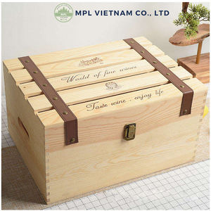 Gobelet rafraîchissant en bois de pin vintage bohème OEM avec logo personnalisé, écologique, haute qualité, fabriqué au Vietnam - Cadeau pour les amateurs de vin - Product Image 3