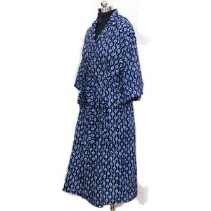 Elegant Cotton Short PJ Set for Women Hand Block Floral Printed Summer Knitted Sleepwear for Home Use in Spring Autumn Seasons - Product Image 6