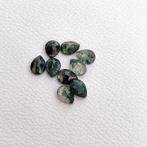 5mm 7mm certifié mousse naturelle Agate poire forme pierres précieuses nouveauté meilleure qualité Agate à facettes pierre en vrac prêt à acheter - Product Image 3