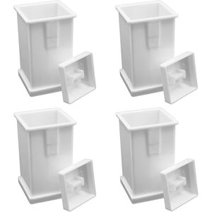 Paquete de 4 Mantequilleras de Plástico con Tapa Integrada, Dispensador de Mantequilla para Panqueques, Waffles, Bagels y Tostadas - Product Image 1